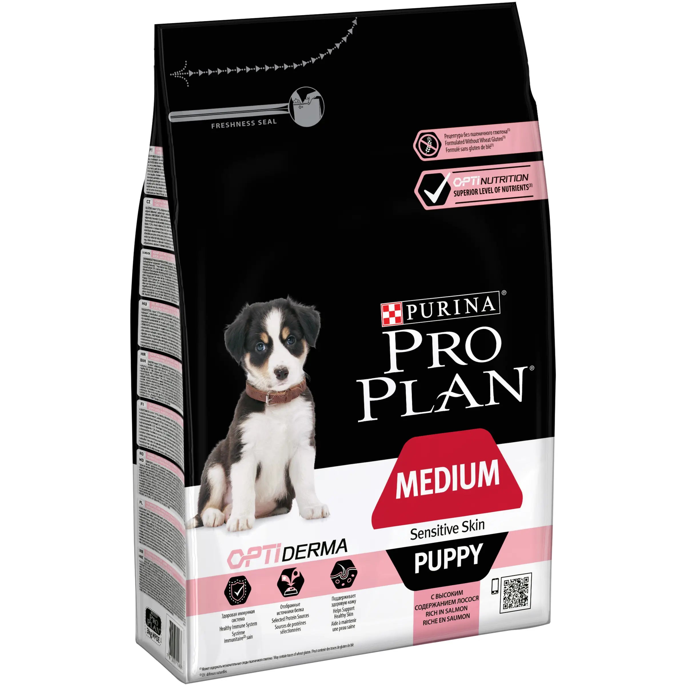 Pro Plan Canine Puppy Medium Derma 3Kg, dog food for dogs