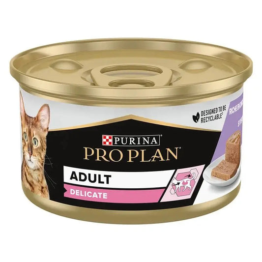 Pro Plan Feline Canned Delicate Turkey 24X85Gr