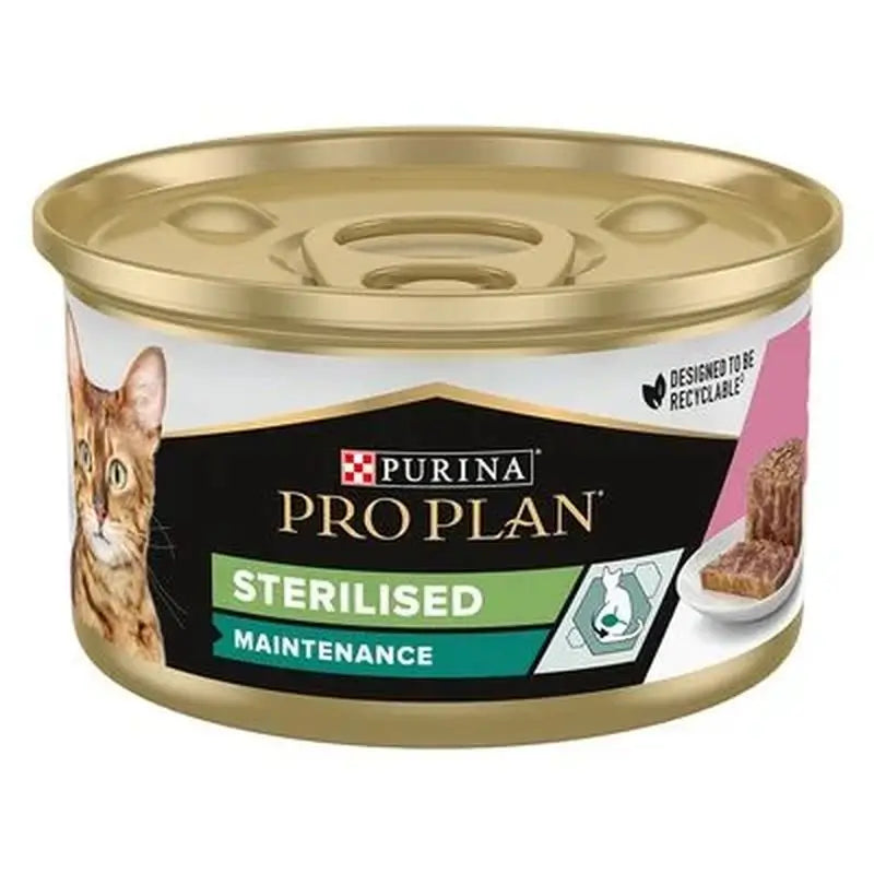 Pro Plan Feline Canned Sterilised Canned Salmon Tuna 24X85Gr