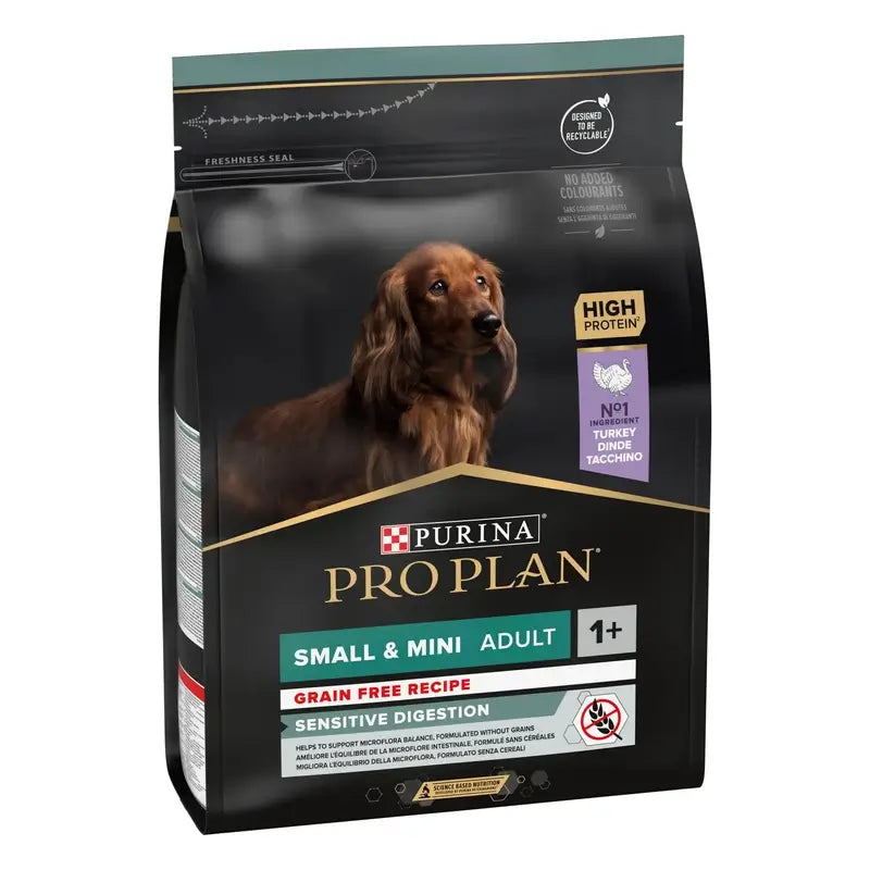 Pro Plan Small Digestion Grain-Free Dog Food with Turkey, 2.5 kg