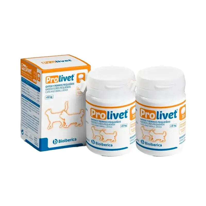 Prolivet Cats and Small Dogs, Pack 2 x 30 Tablets