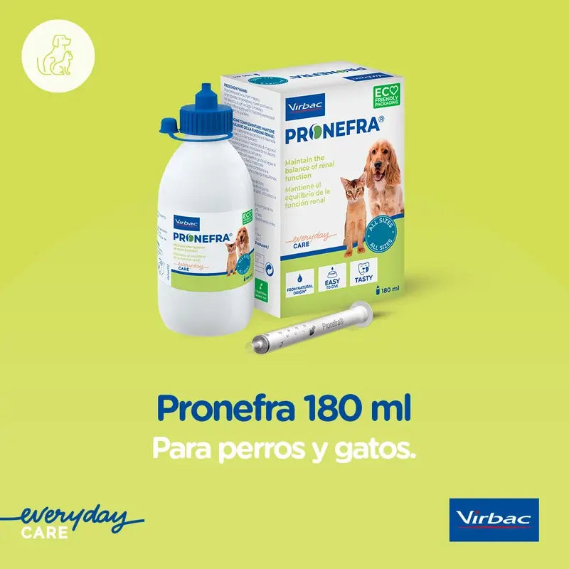 Virbac Pronefra Renal Supplement For Dogs and Cats, 180 ml