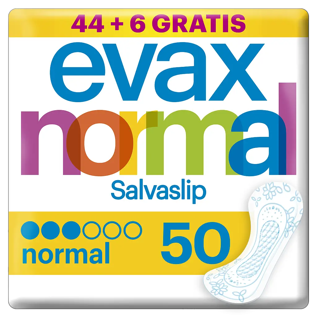 Evax Salvaslip Normal Panty Liner Protegeslips 50 units