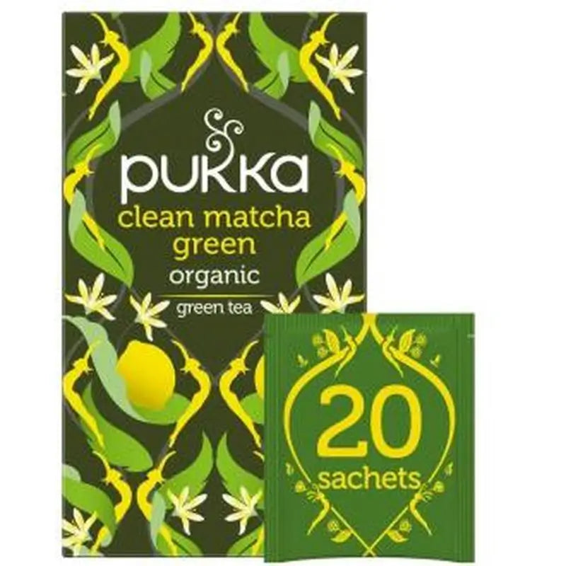Pukka Clean Matcha Nettle-Curcuma Infusion 20Ud. Bio