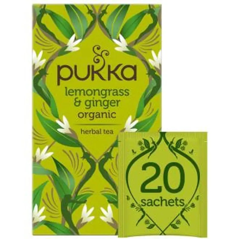 Pukka Ginger with Lemongrass Infusion 20Ud. Bio