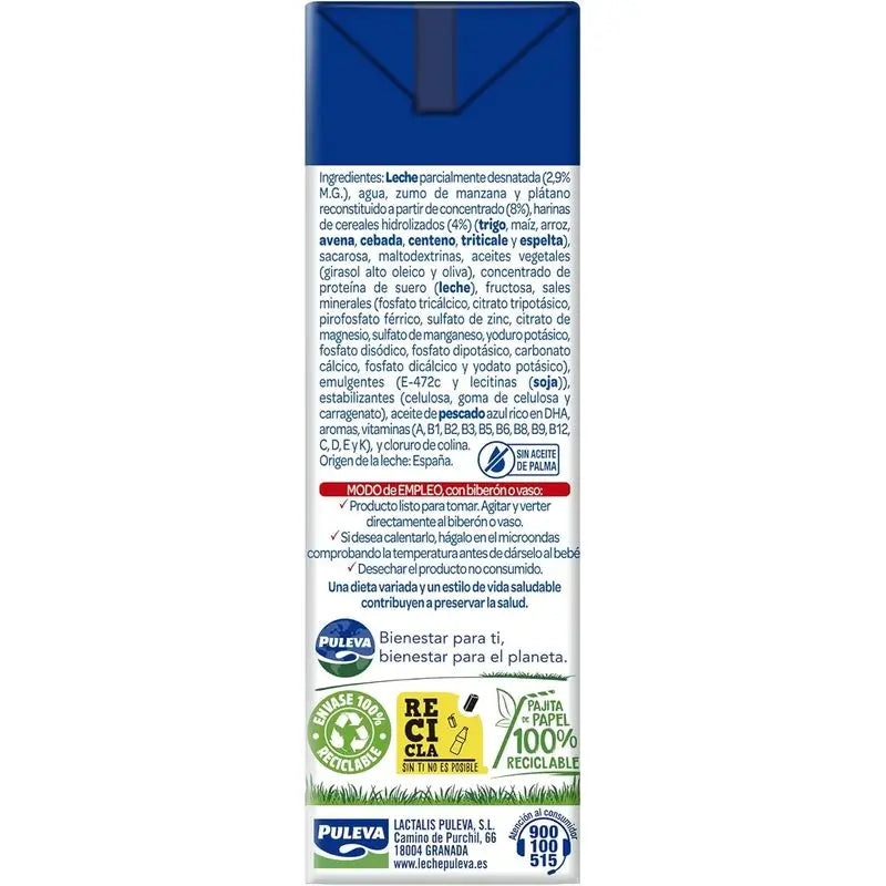 Puleva Peques 3 Growth Cereals and Fruits 3X200 ml 10 units