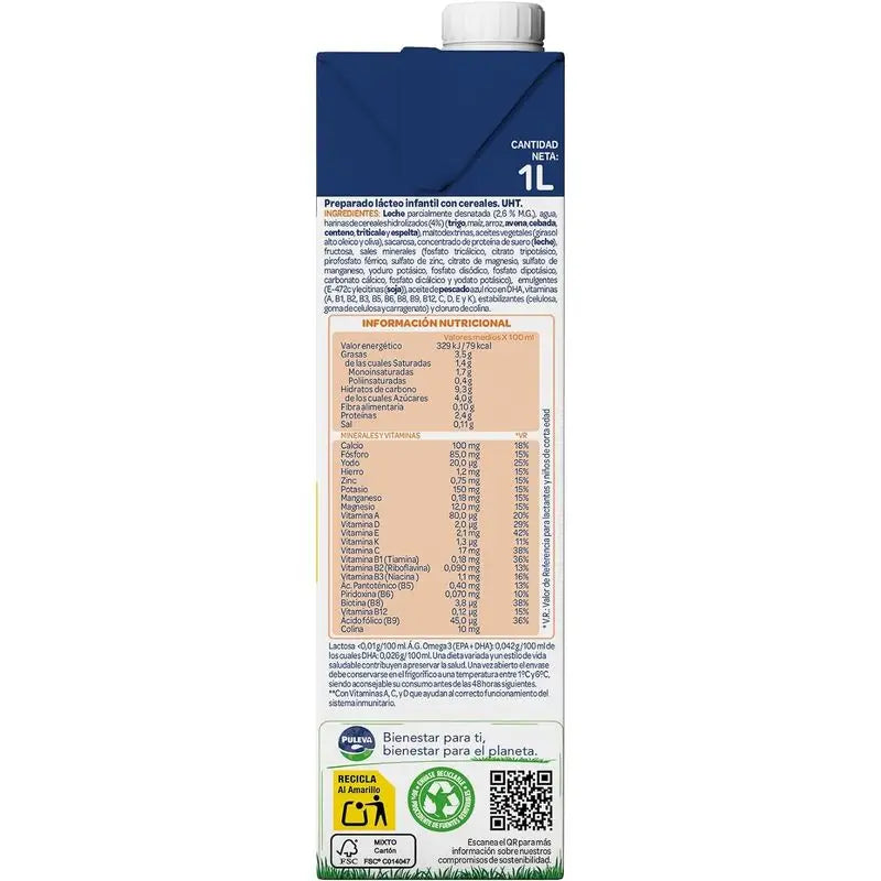 Puleva Peques 3 Growth Cereals 1L 6 units