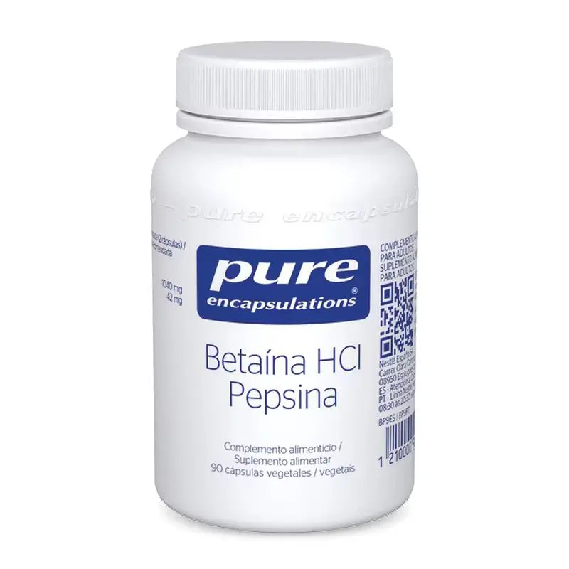 Pure Encapsulations Betaine Hcl Pepsin, 90 capsules