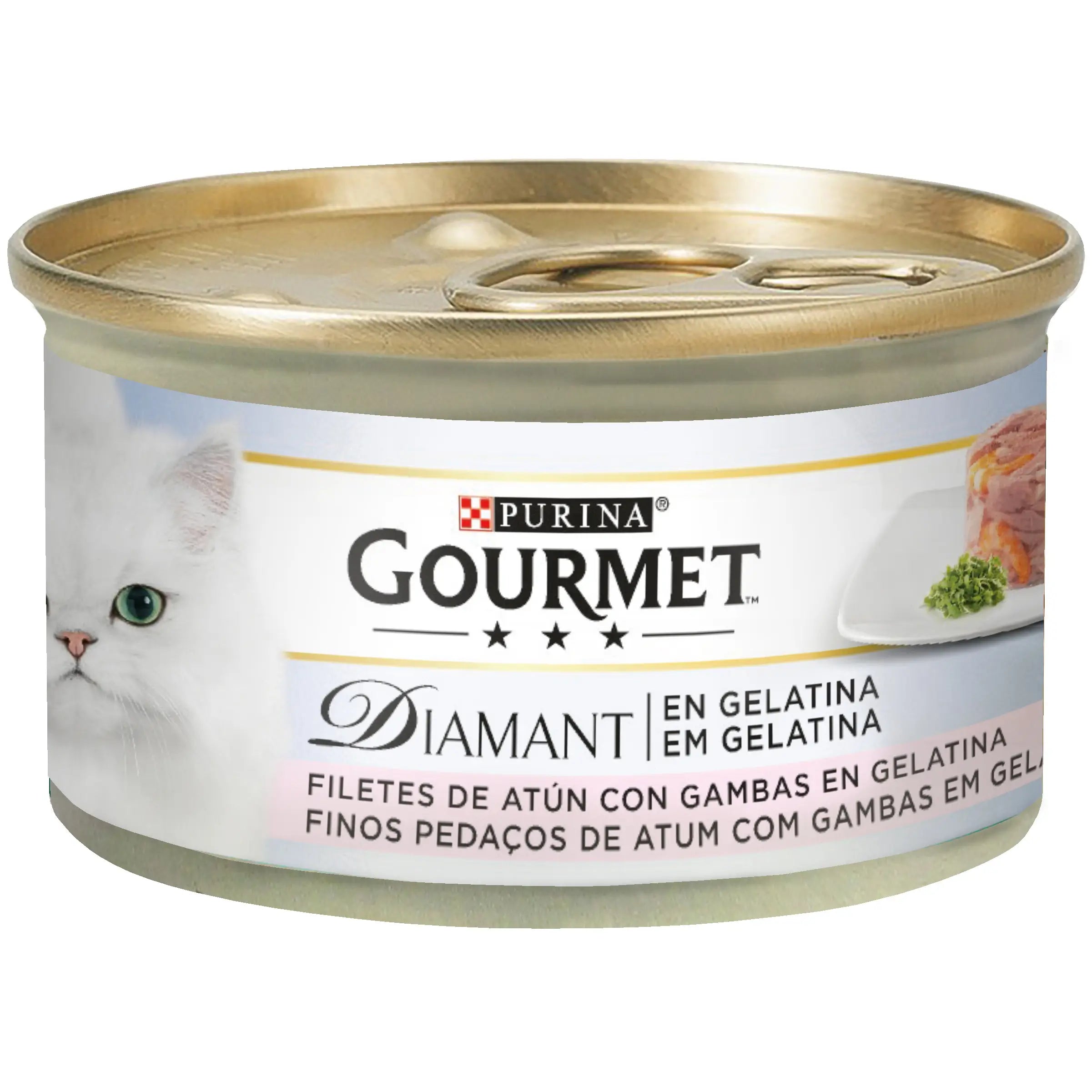 Purina Gourmet Diamant Diamant Tuna Slices Shrimps Jelly Box 24X85Gr, wet cat food