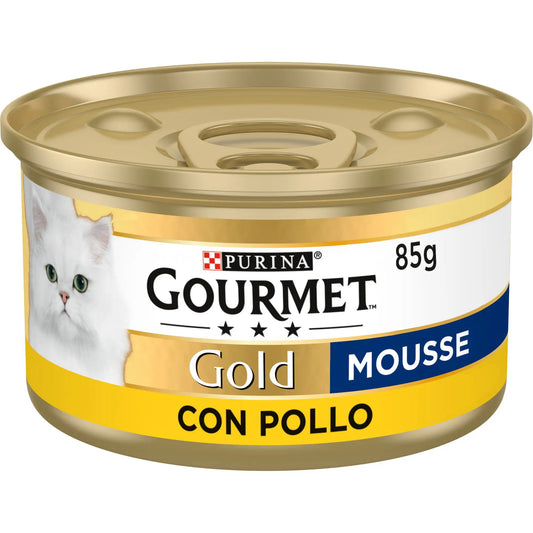 Purina Gourmet Gold Mousse Chicken 24X85Gr Box, wet cat food
