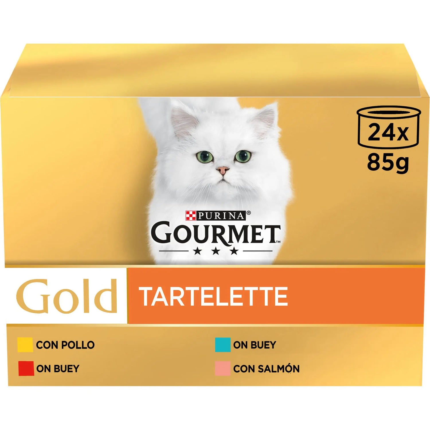 Purina Gourmet Gold Tartalette 24X85Gr, wet food for cats