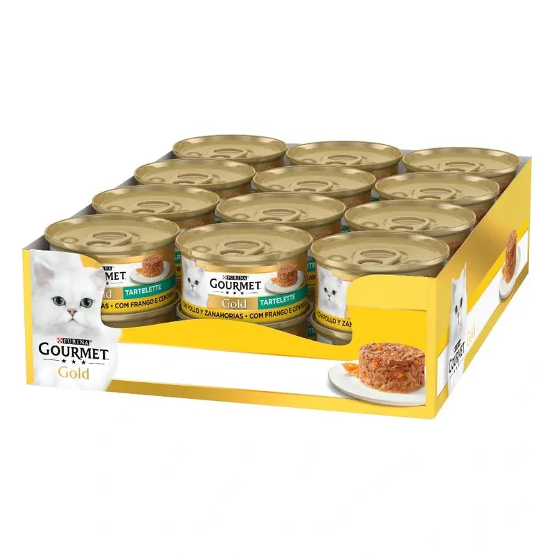 Purina Gourmet Gold Tartallette Chicken Carrot 24X85Gr.
