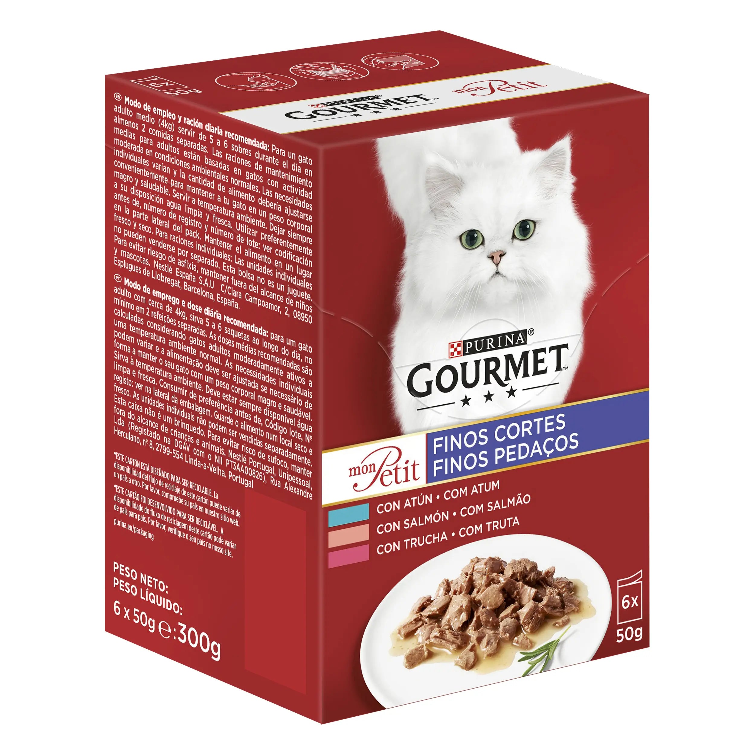 Purina Gourmet Mon Petit Fish Box 6X50Gr, wet cat food