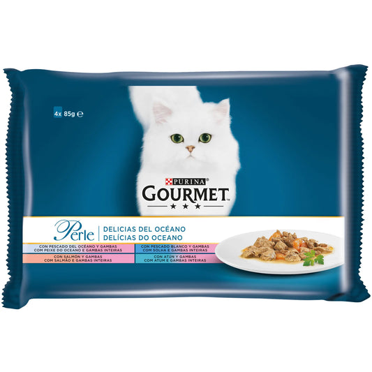 Purina Gourmet Perle Perle Ocean Fish Delights Box 12X4X85Gr, wet cat food