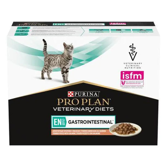 Purina Pro Plan Vet Feline Feline In Gastrointestinal Pouch Box 10X85Gr, wet cat food