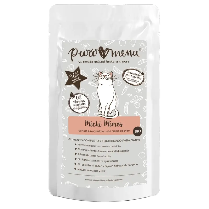 Puromenu Menu Michi Mimos Bio (Turkey & Salmon) , 100 g