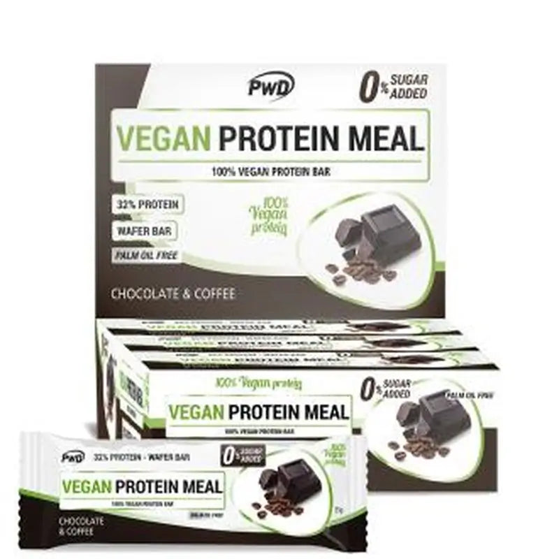 Pwd Vegan Protein Meal Barritas Choco-Coffee 12Uds.