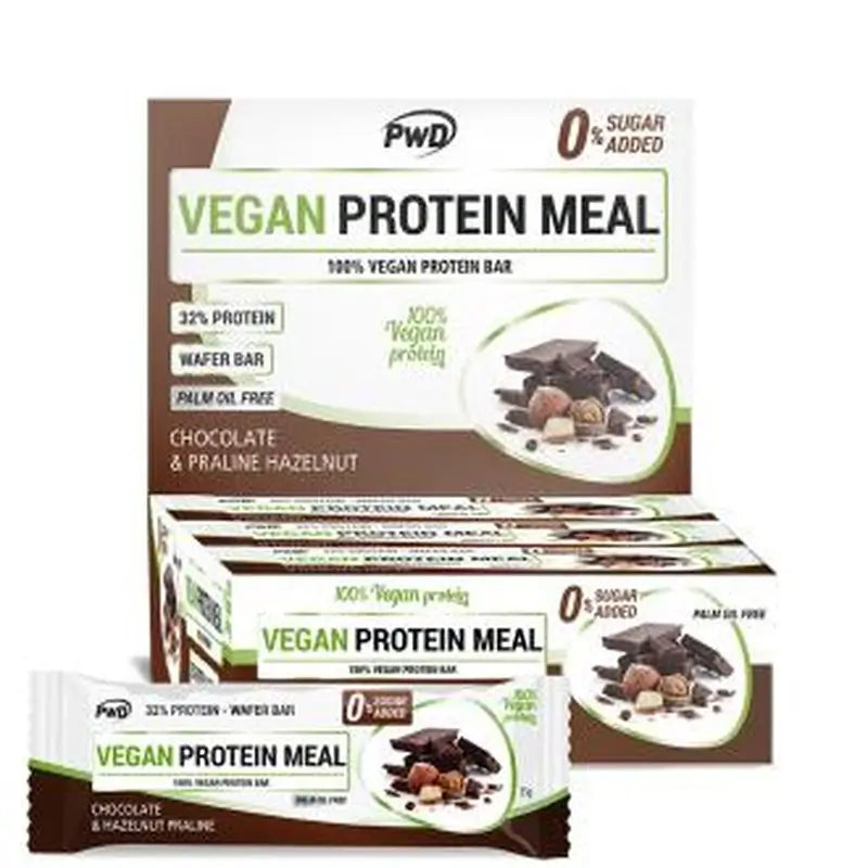 Pwd Vegan Protein Meal Choco-Hazelnut Praline 12Barr