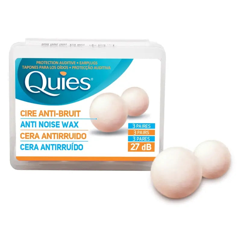 Quies Wax Noise Cancelling Wax Ear Plugs 6pcs.