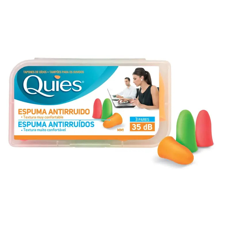 Quies Rubber Ear Plugs 6 units