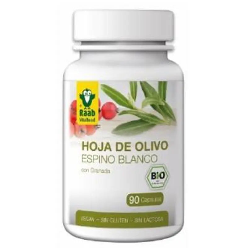 Raab Vitalfood Olive Leaf & Hawthorn 90Caps Bio Sg Vegan