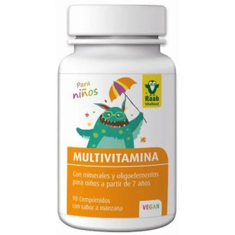 Raab Vitalfood Multi-Vitamins Children Apple Flavour 90Com Vegan**