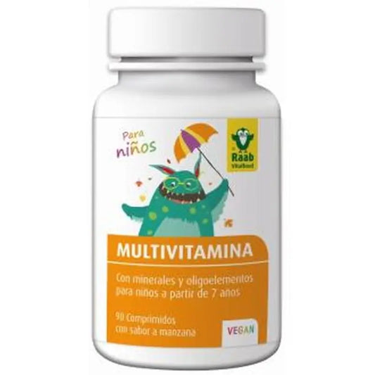 Raab Vitalfood Multi-Vitamins Children Apple Flavour 90Com Vegan**