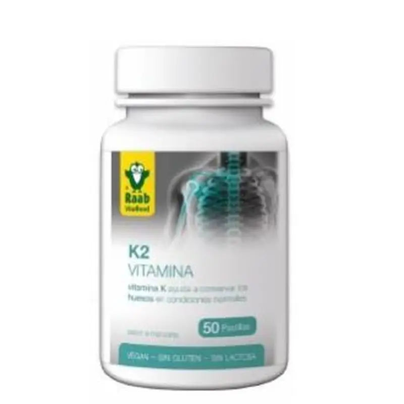 Raab Vitalfood Vitamin K2 Apple Flavour 50Caps Sg Vegan