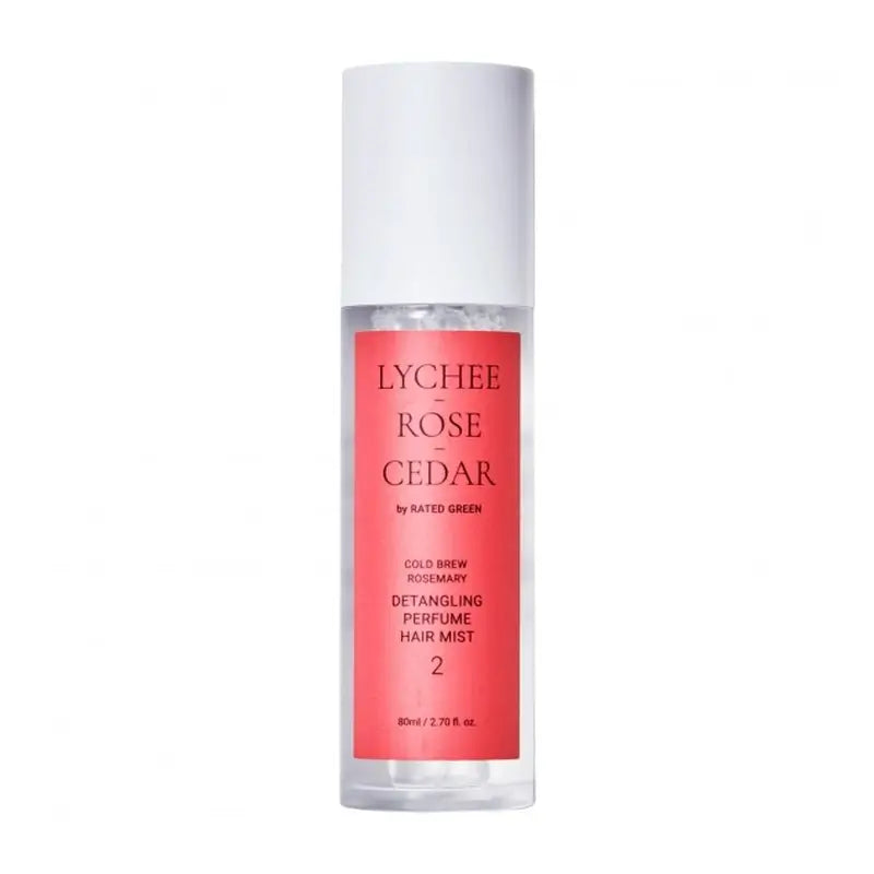 Rated Green Detangling Perfume Hair Mist 02 (Lychee-Rose-Cedar) , 80 ml