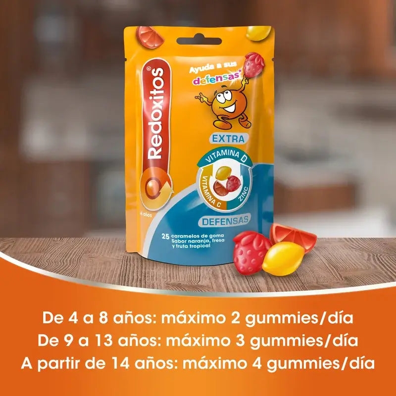 Redoxon Redoxitos Extra Defensas +4 Years , 25 gummies