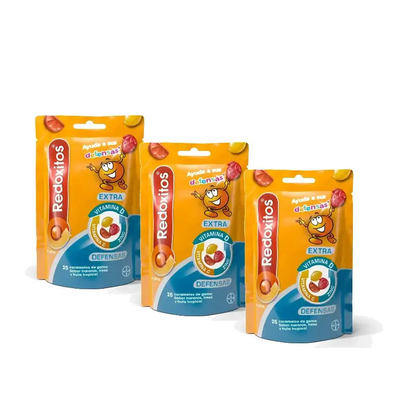 Redoxon Redoxitos Extra Immunity +4 Years, Pack of 3 x 25 gummy sweets