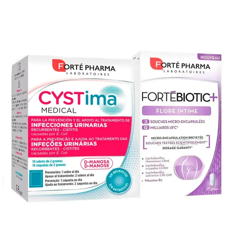 Forté Pharma Intimate Pack Cystima + Fortébiotic Plus