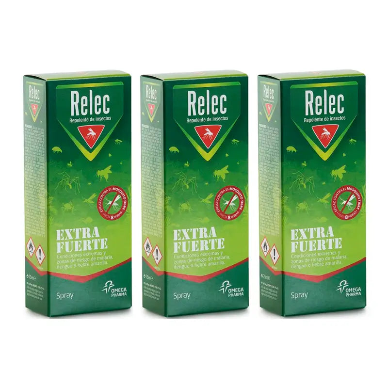 Relec Extra Strong Spray, 3x75 ml