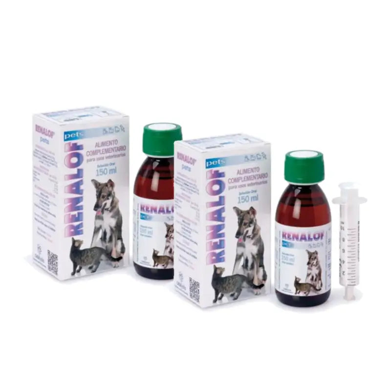 Renalof Pets Oral Solution – Complementary Feed for Kidney Disorders, Pack of 2 x 150 ml