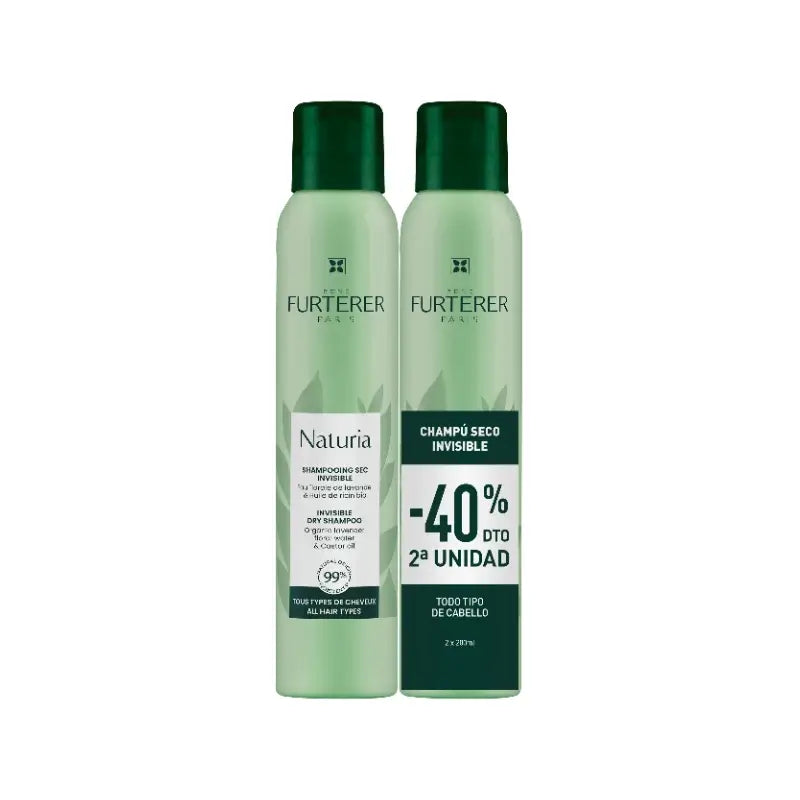 DUO Naturia Invisible Dry Shampoo 2 x 200ml 40% off the second item
