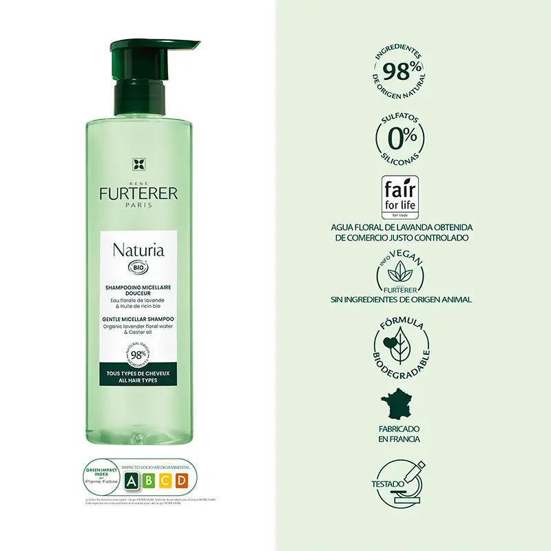 Rene Furterer Naturia Extra Gentle Balancing Shampoo, 400 ml