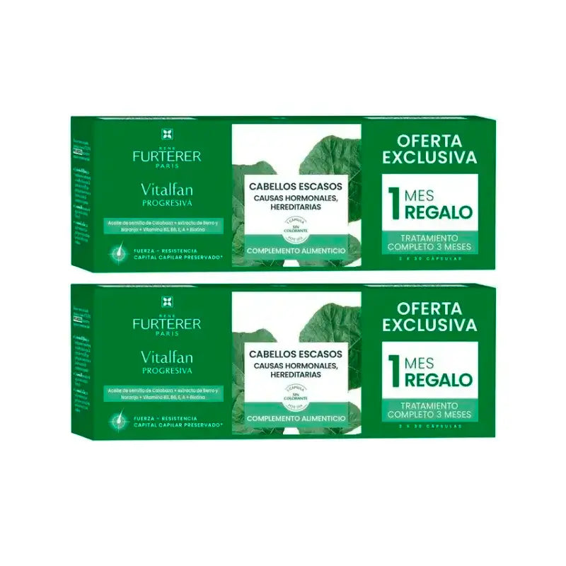 Rene Furterer Vitalfan Progressive Hair Loss , Pack 2 x 30 capsules