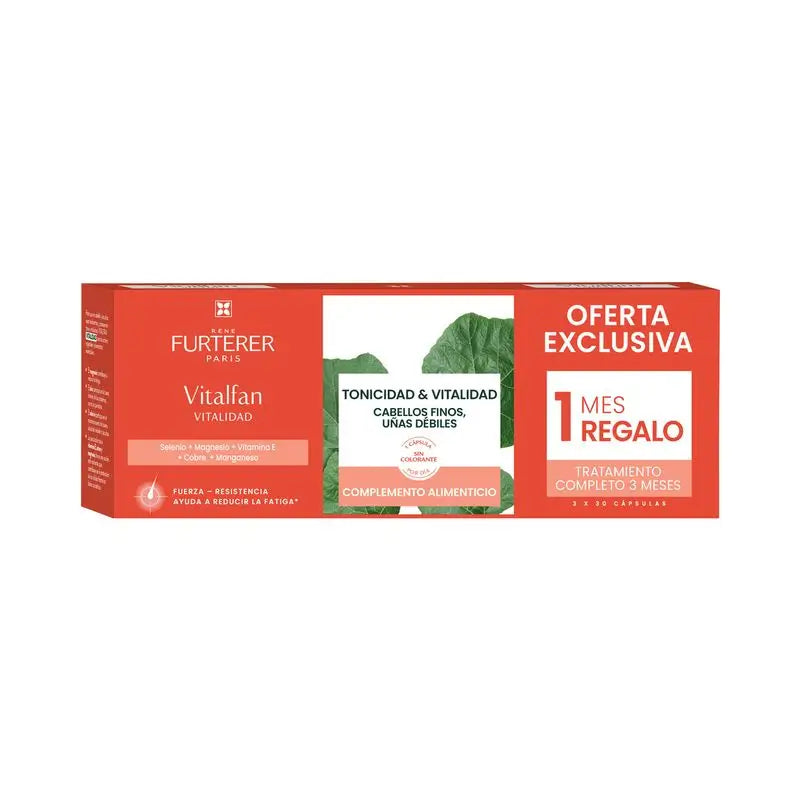 Rene Furterer Vitalfan Vitality Hair and Nails 3 x 30 capsules