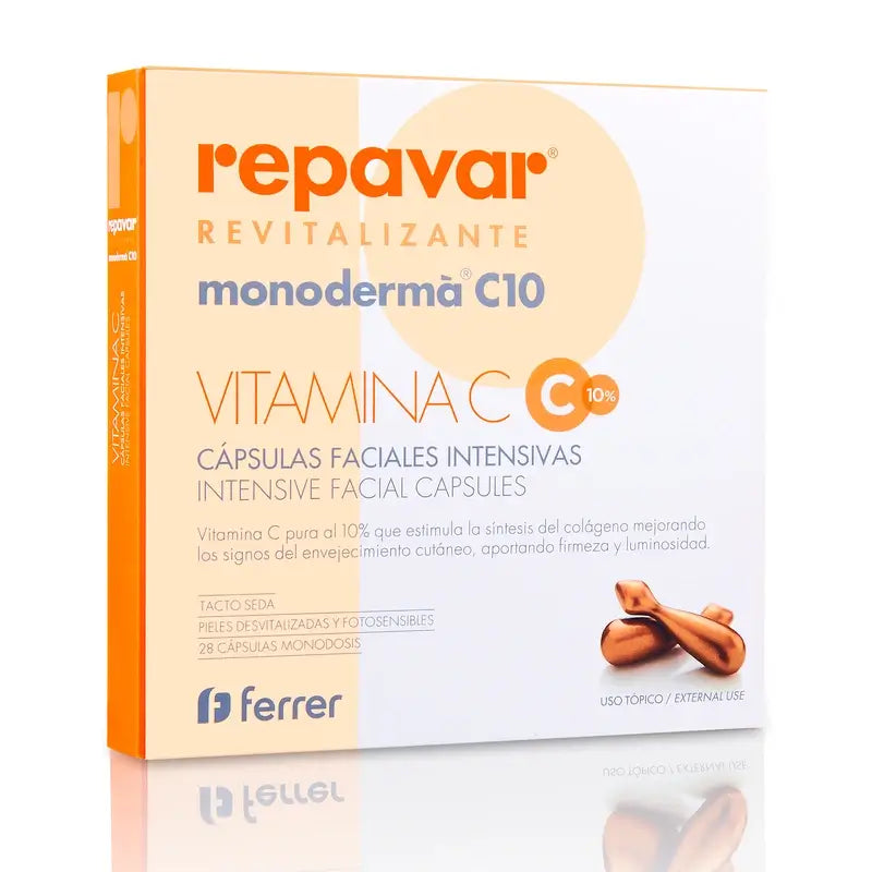 Repavar Revitalising Monoderma C10 28 capsules