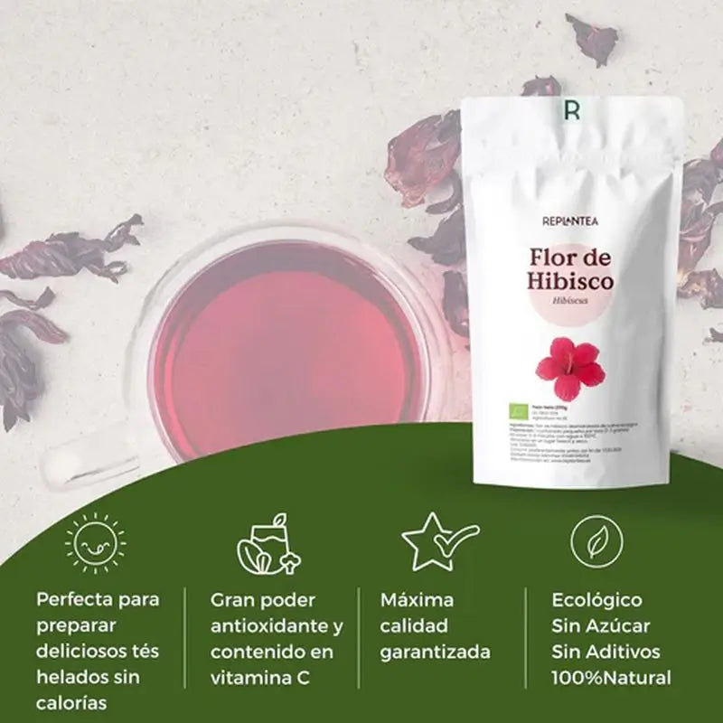Replantea Organic Hibiscus Flower, 200 g