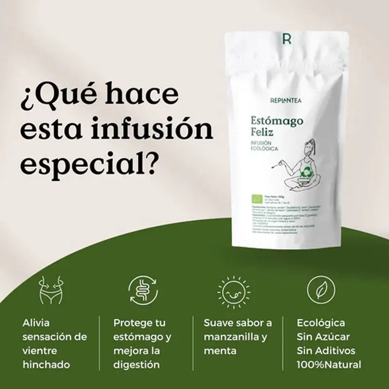 Replantea Happy Stomach Infusion Organic, 100 g