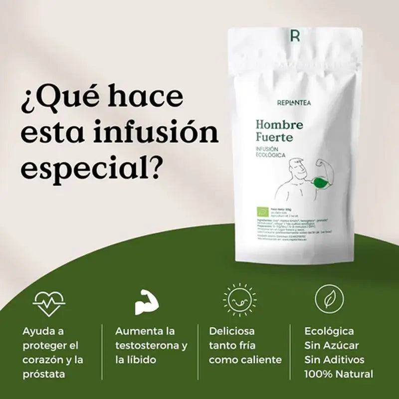 Replantea Strong Man Infusion Organic, 80 g