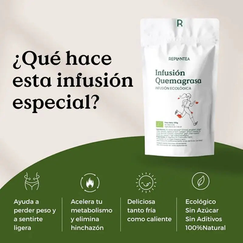 Replantea Organic Fat Burning Infusion, 100 g