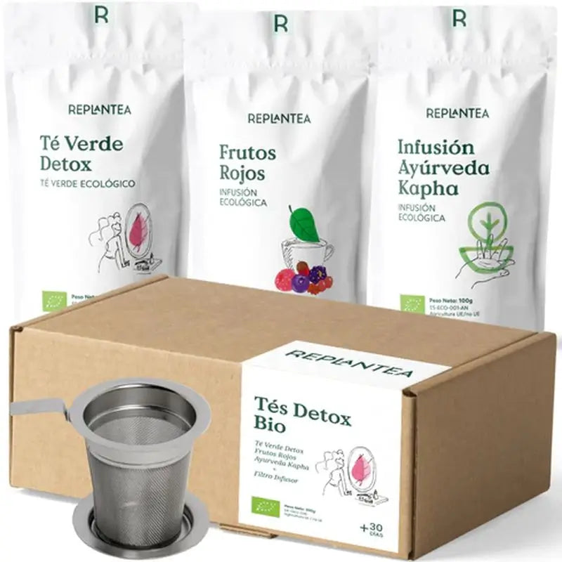 Replantea Detox Tea Pack With Filter, 3 units
