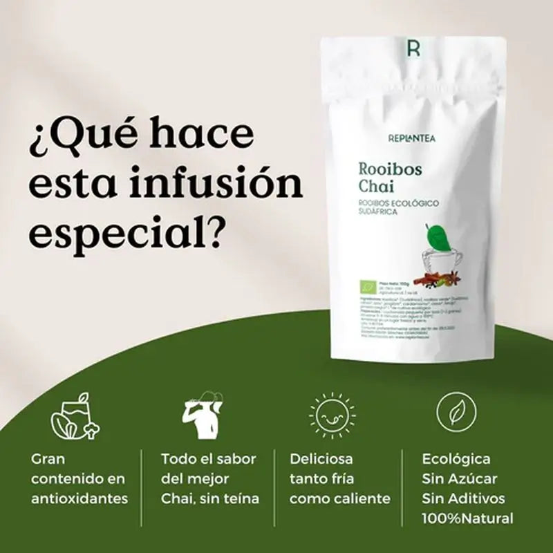 Replantea Rooibos Chai Organic, 100g