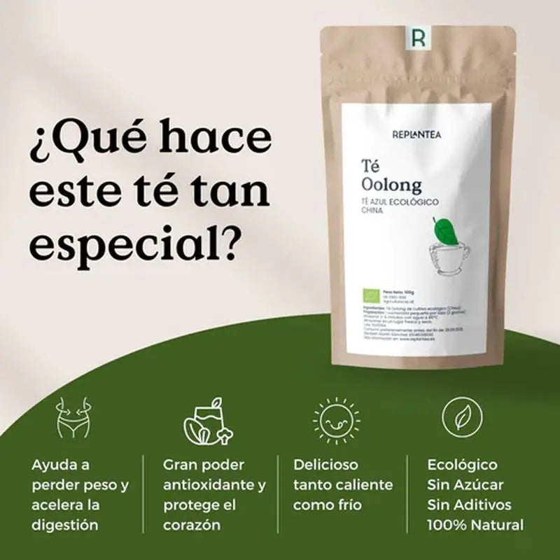 Replantea Blue Tea Oolong Jade Organic, 100 g
