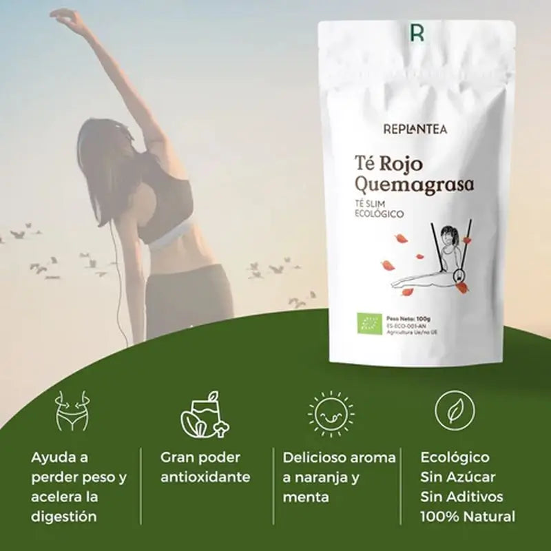 Replantea Red Pu Erh Tea Organic Fat Burner, 100 g