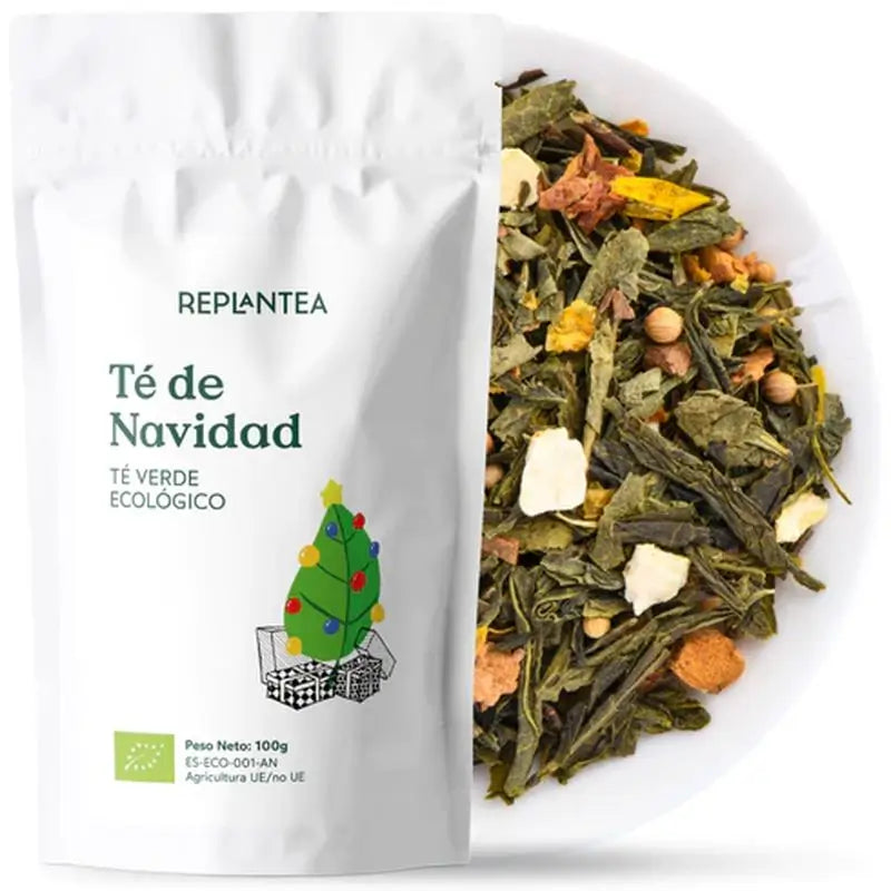 Replantea Organic Christmas Green Tea, 100 g