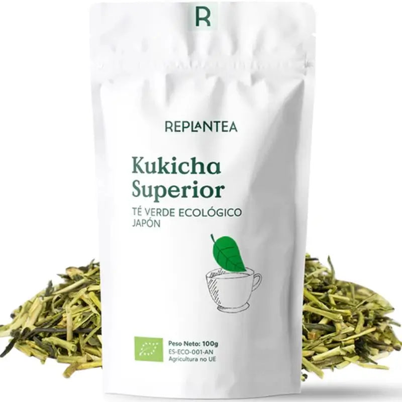Replantea Organic Superior Kukicha Green Tea, 100 g