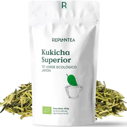 Replantea Organic Superior Kukicha Green Tea, 100 g